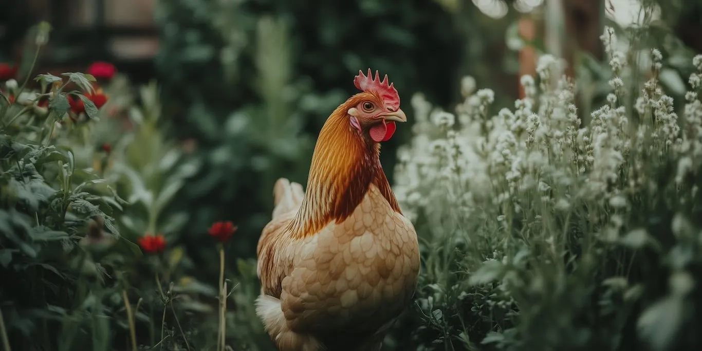 Les poules en forêt-jardin