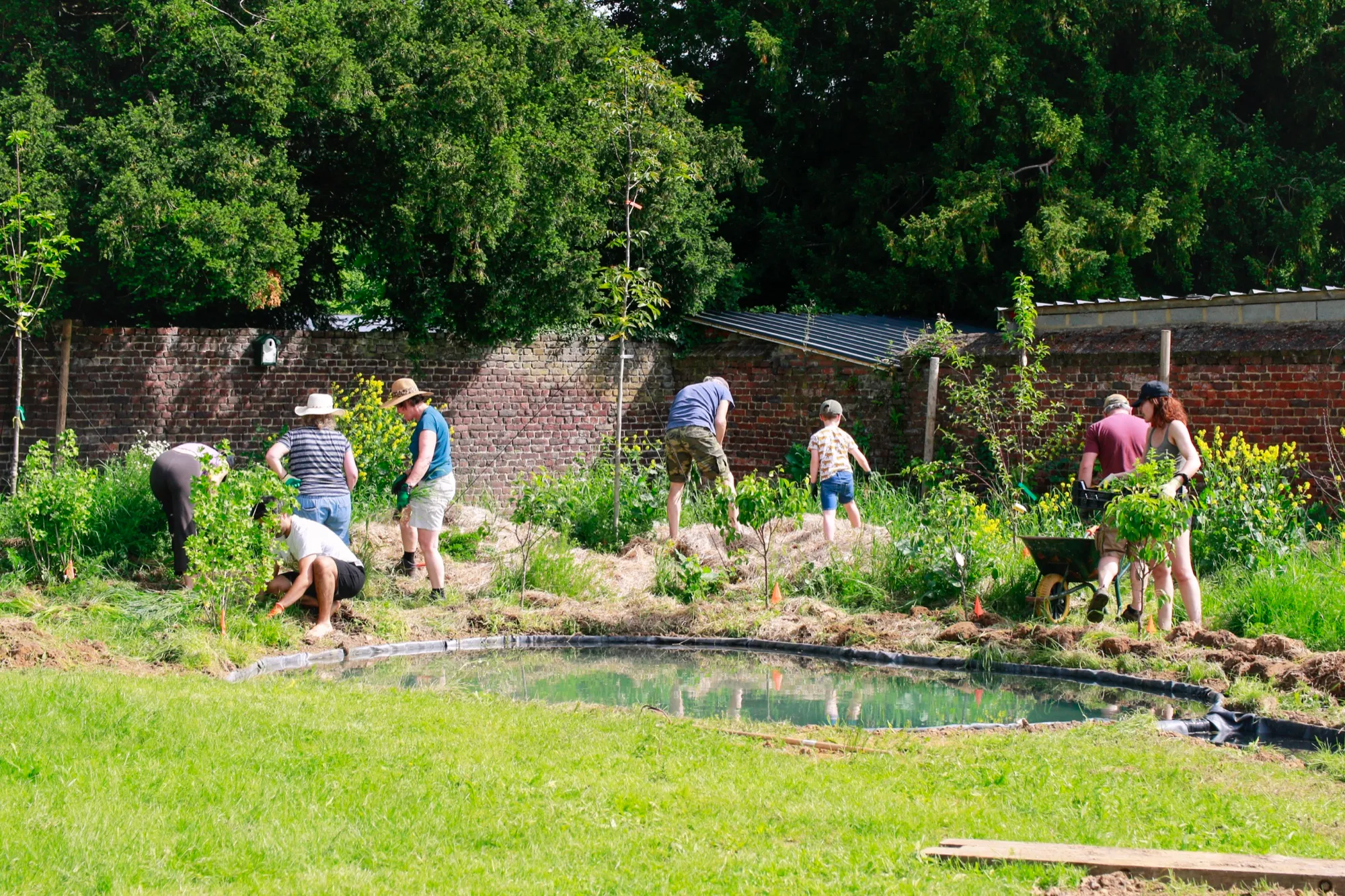 Un chantier de plantation des Food Forest Heroes